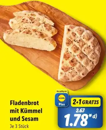 Lidl Fladenbrot mit Kümmel und Sesam Angebot