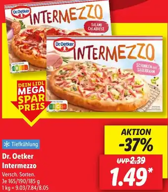 Lidl Dr. Oetker Intermezzo Angebot