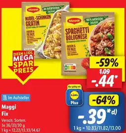 Lidl Maggi Fix Angebot