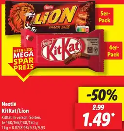 Lidl Nestlé KitKat/Lion Angebot