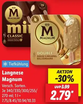 Lidl Langnese Magnum Angebot