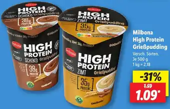 Lidl Milbona High Protein Grießpudding Angebot