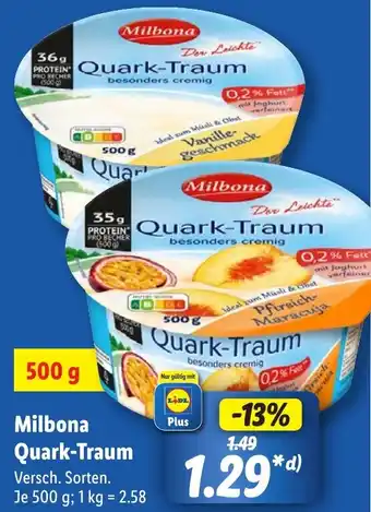 Lidl Milbona Quark-Traum Angebot