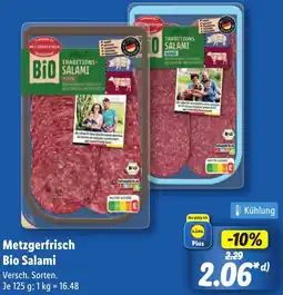 Lidl Metzgerfrisch Bio Salami Angebot