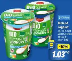 Lidl Bioland Joghurt Angebot