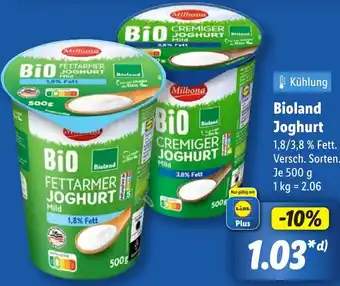 Lidl Bioland Joghurt Angebot