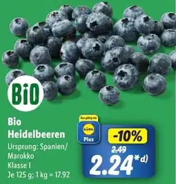 Lidl Bio Heidelbeeren Angebot