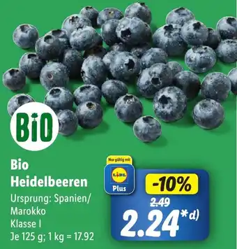 Lidl Bio Heidelbeeren Angebot