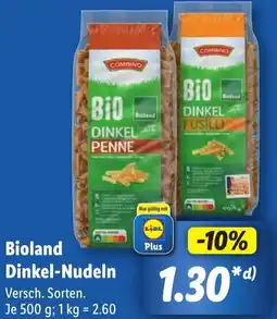 Lidl Bioland Dinkel-Nudeln Angebot