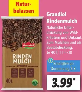 Lidl Grandiol Rindenmulch Angebot