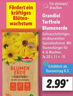 Lidl Grandiol Torffreie Blumenerde Angebot