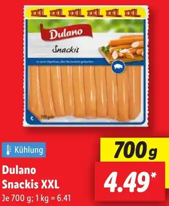 Lidl Dulano Snackis XXL Angebot