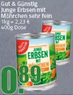 Ihr Frischmarkt Gut & Günstig Junge Erbsen mit Möhrchen sehr fein Angebot