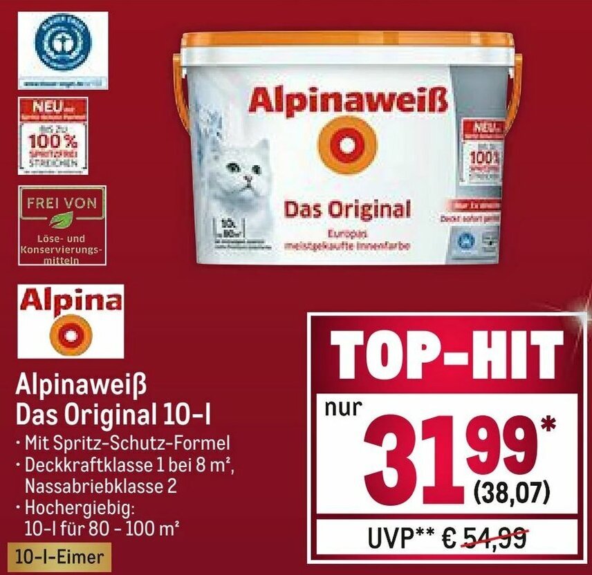 Luxus Alpinaweiss Das Original 10l Angebot Poco Ebenbild