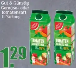 Ihr Frischmarkt Gut & Günstig Gemüse- oder Tomatensaft Angebot