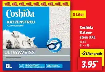 Lidl Coshida Katzenstreu XXL Angebot