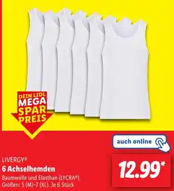 Lidl LIVERGY 6 Achselhemden Angebot