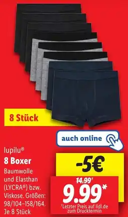 Lidl lupilu 8 Boxer Angebot