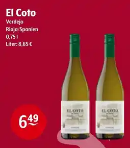 Trink und Spare El Coto Verdejo Angebot