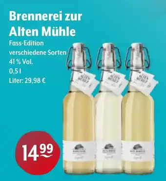 Trink und Spare Brennerei zur Alten Mühle Fass-Edition Angebot