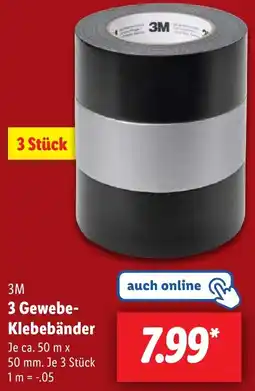 Lidl 3M 3 Gewebe Klebebänder Angebot