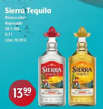 Trink und Spare Sierra Tequila Blanco oder Reposado Angebot