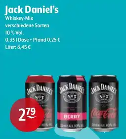 Trink und Spare Jack Daniel's Whiskey-Mix Angebot