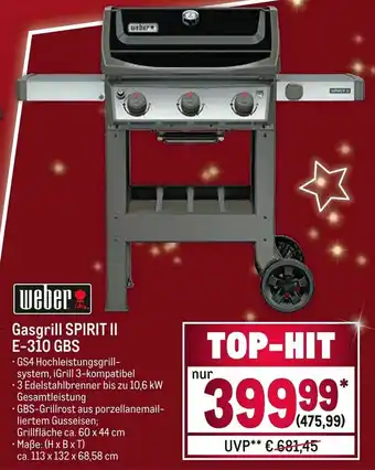 METRO Weber Gasgrill Spirit II E-310 GBS Angebot