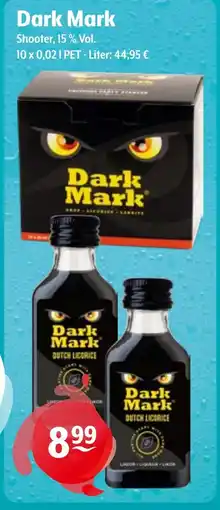 Trink und Spare Dark Mark Shooter, 15 % Vol. Angebot