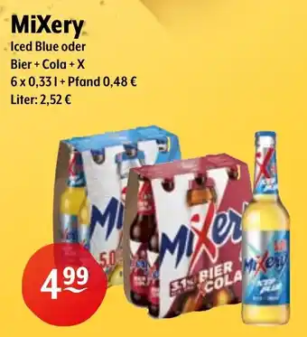 Trink und Spare MiXery Iced Blue oder Bier + Cola + X Angebot