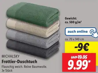 Lidl MICHALSKY Frottier-Duschtuch Angebot