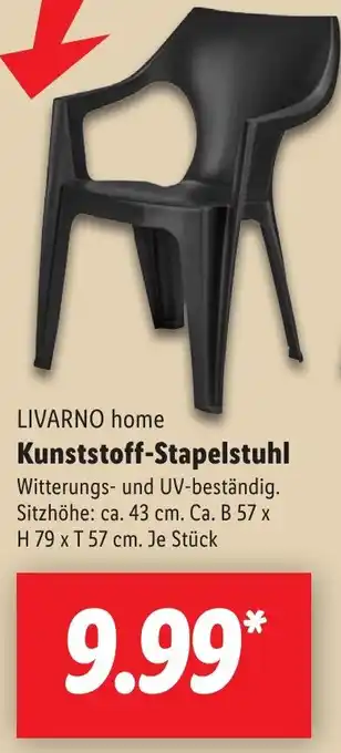 Lidl LIVARNO home Kunststoff-Stapelstuhl Angebot