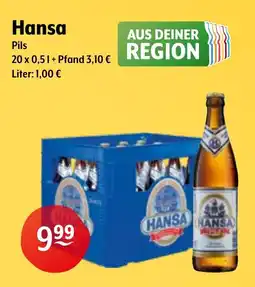 Trink und Spare Hansa Pils Angebot