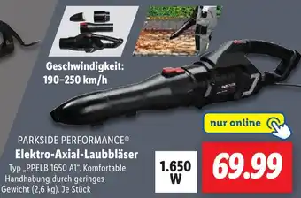 Lidl PARKSIDE PERFORMANCE Elektro-Axial-Laubbläser Angebot