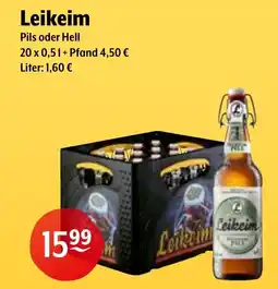 Trink und Spare Leikeim Pils oder Hell Angebot