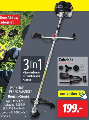 Lidl PARKSIDE PERFORMANCE Benzin-Sense Angebot