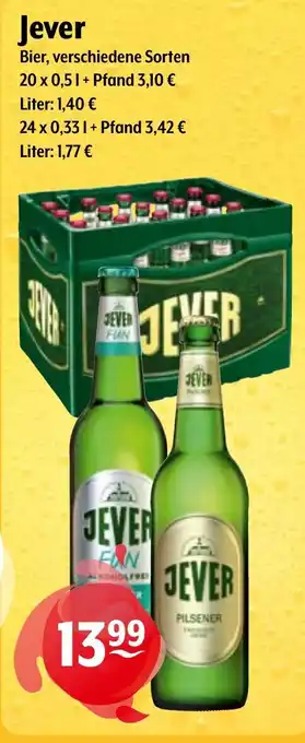 Trink und Spare Jever Bier Angebot