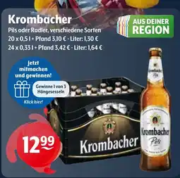 Trink und Spare Krombacher Pils oder Radler Angebot