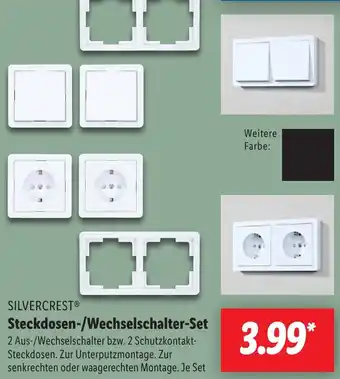 Lidl SILVERCREST Steckdosen-/Wechselschalter-Set Angebot