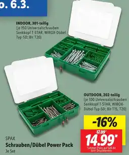 Lidl SPAX Schrauben/Dübel Power Pack Angebot