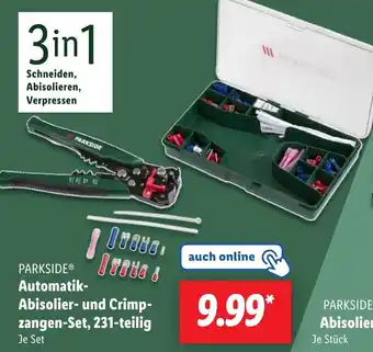 Lidl PARKSIDE Automatik Abisolier- und Crimpzangen-Set, 231-teilig Angebot