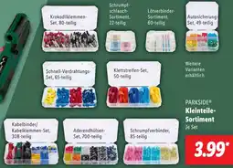 Lidl PARKSIDE Kleinteile Sortiment Angebot