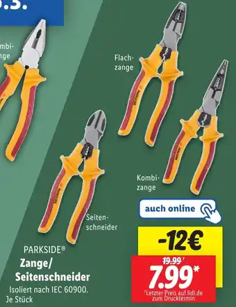 Lidl PARKSIDE Zange/ Seitenschneider Angebot