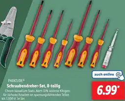 Lidl PARKSIDE Schraubendreher-Set, 8-teilig Angebot