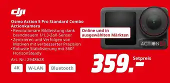 MediaMarkt Dji osmo action 5 pro standard combo actionkamera Angebot