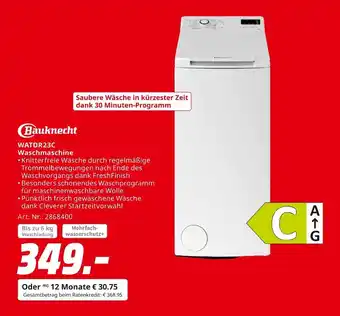 MediaMarkt Bauknecht waschmaschine Angebot