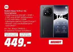 MediaMarkt Xiaomi redmi note 14 pro+ 5g smartphone Angebot