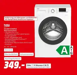 MediaMarkt Beko wlm81434npsa waschmaschine Angebot