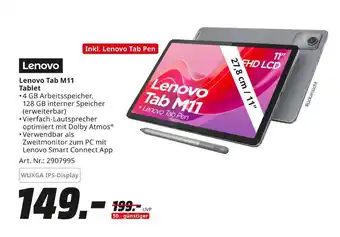 MediaMarkt Lenovo tab m11 tablet Angebot