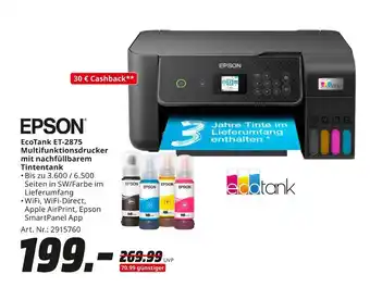 MediaMarkt Epson ecotank et-2875 Angebot